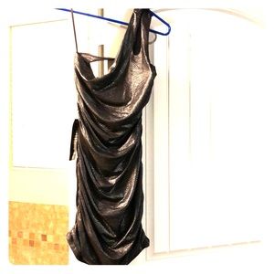 Black Metallic Dress